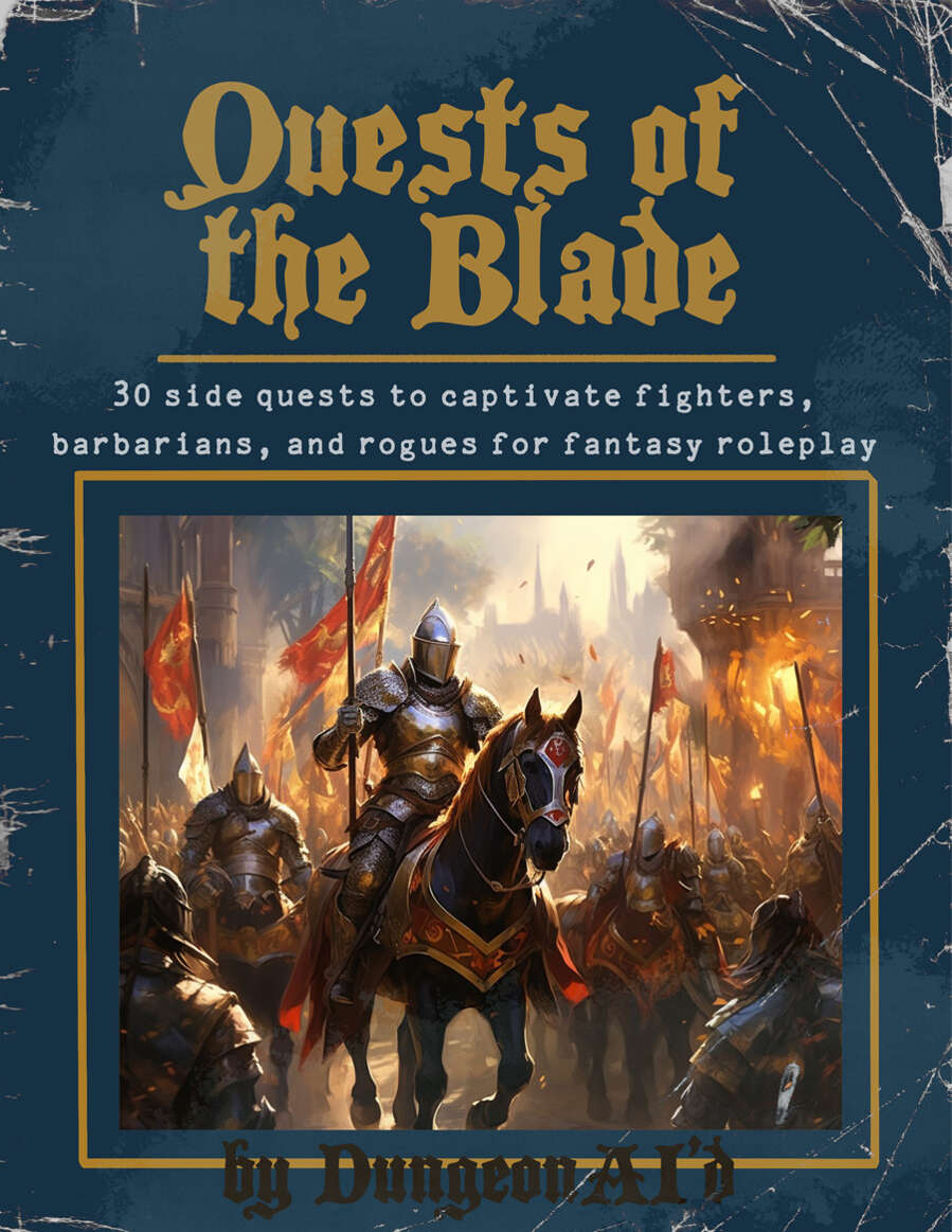 Quests of the Blade DungeonAI'd Dungeon Masters Guild