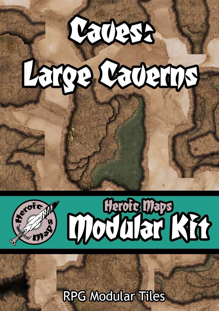 Heroic Maps Modular Kit Caves Large Caverns Heroic Maps