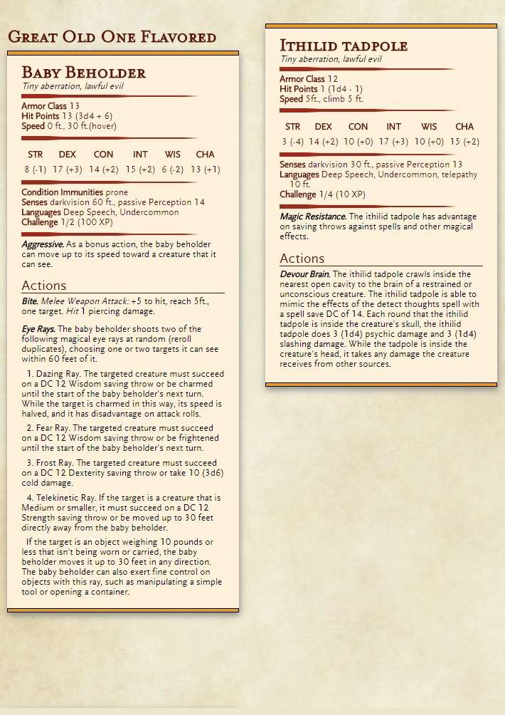 5e Warlock Pact of the Chain Expanded Options Dungeon Masters Guild