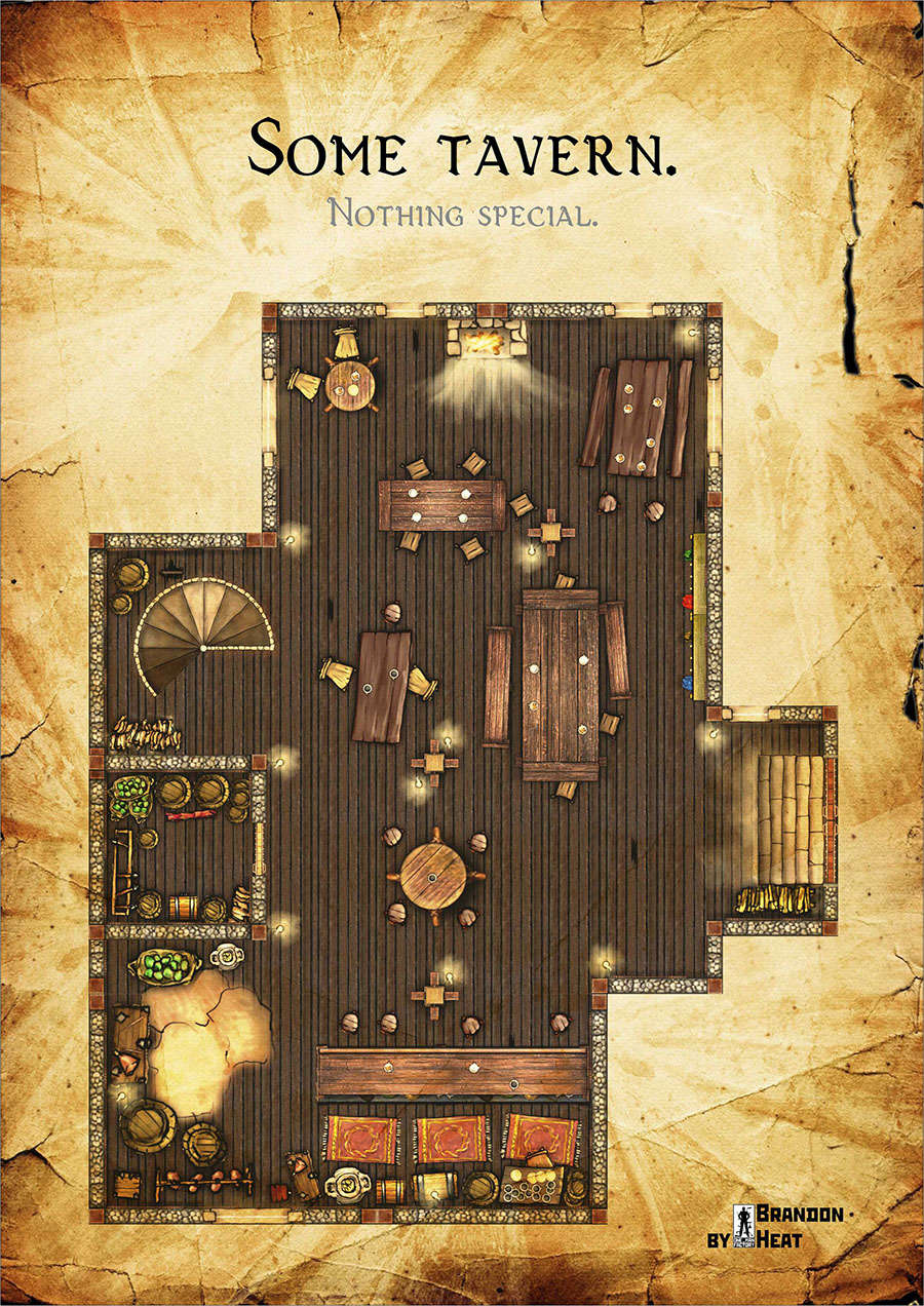 Tavern Map Dungeon Masters Guild Dungeon Masters Guild