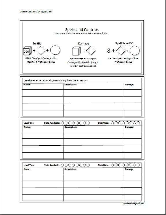 5E Spell List Spreadsheet 2023 5E New Player Friendly Spell Sheets - Dungeon Masters Guild | Dungeon Masters Guild
