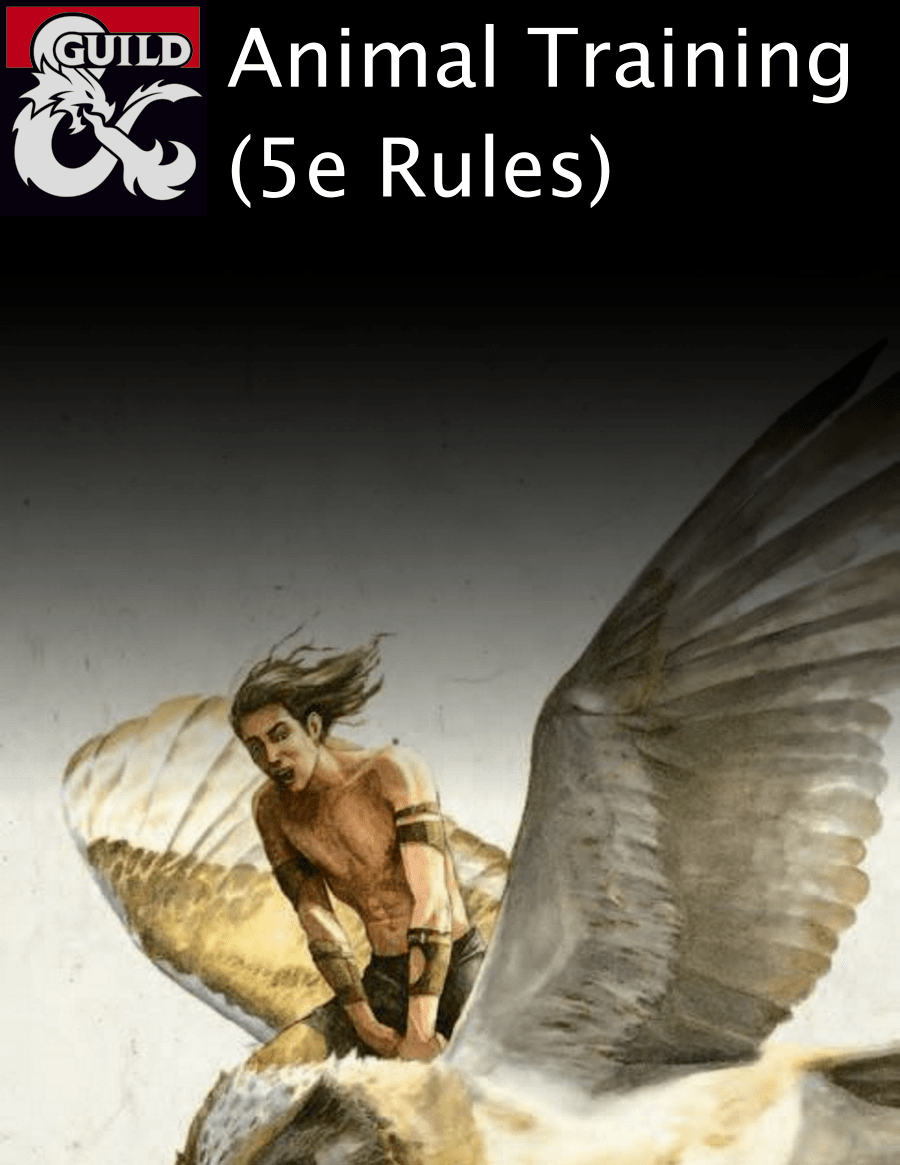 Animal Training (5e Rules) Dungeon Masters Guild Dungeon Masters Guild