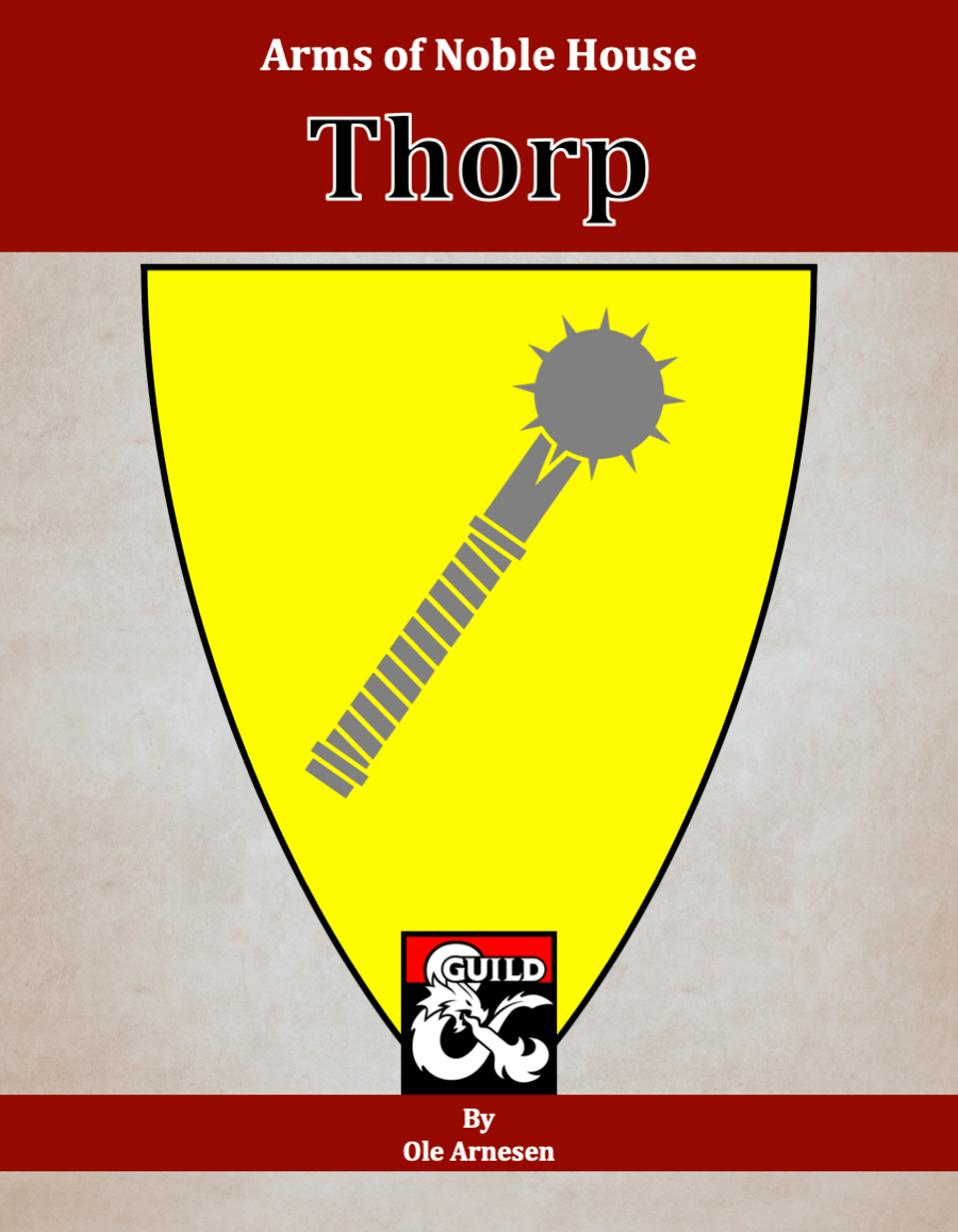 Arms of House Thorp Dungeon Masters Guild Dungeon Masters Guild