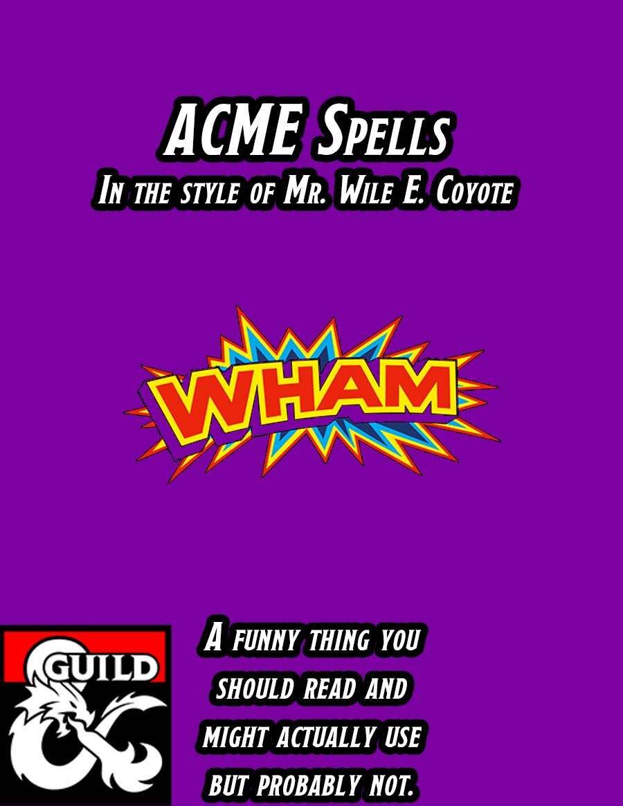 ACME Spells Dungeon Masters Guild Dungeon Masters Guild