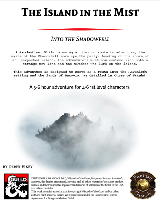 The Island in the Mist Dungeon Masters Guild Dungeon Masters Guild
