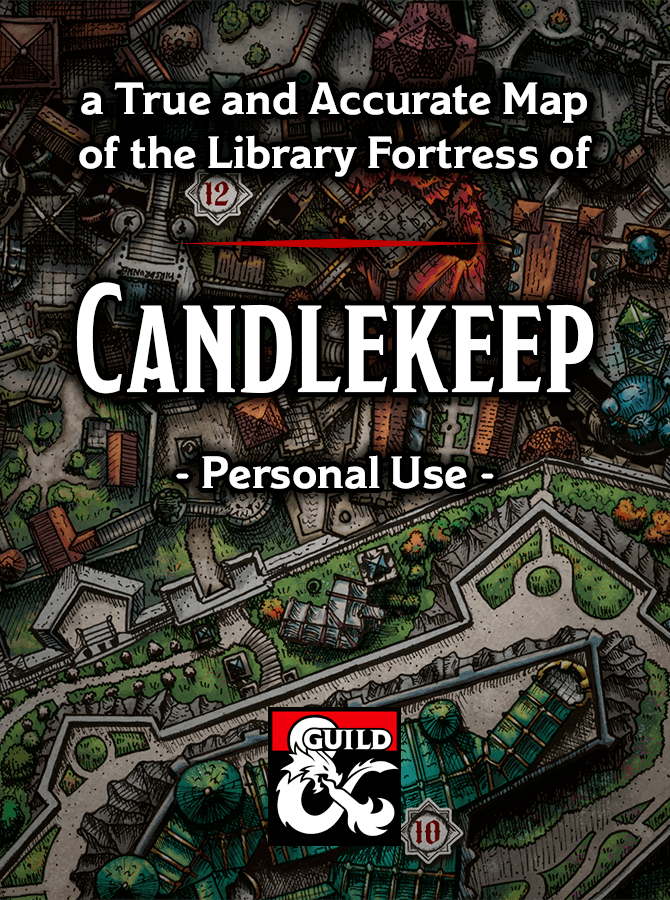 Candlekeep Map Personal Use Dungeon Masters Guild Dungeon Masters