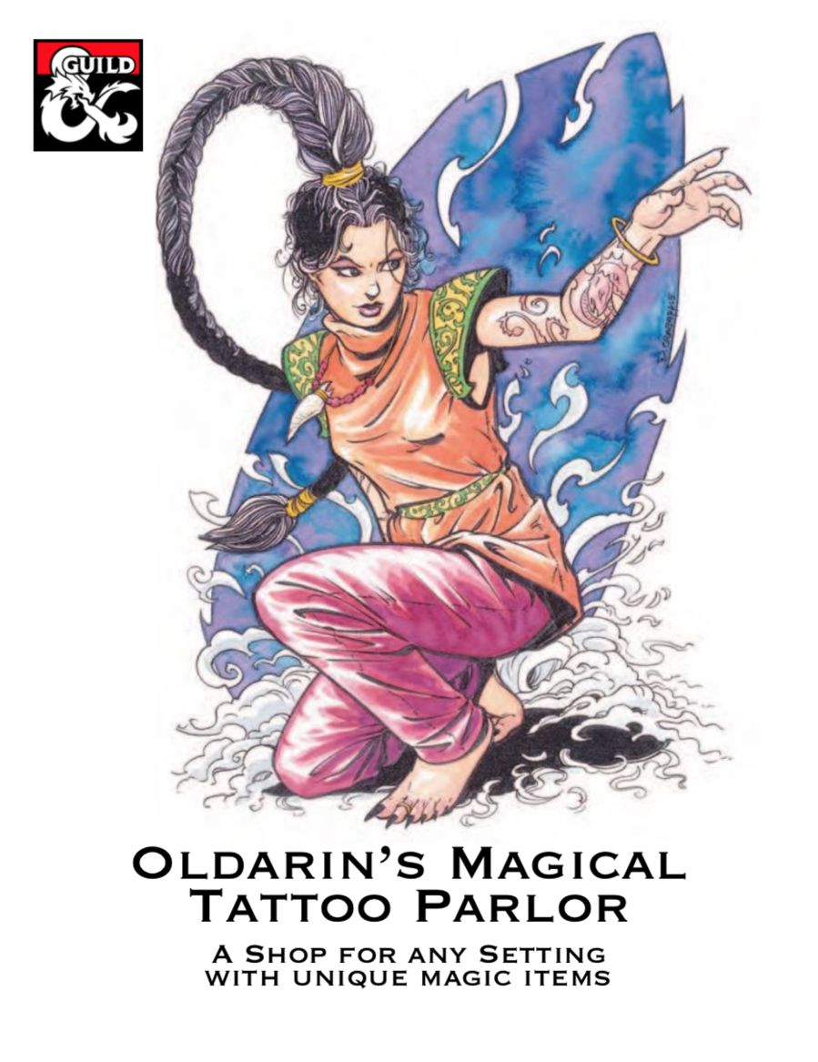 Oldarin's Magical Tattoo Parlor - Dungeon Masters Guild | Dungeon Masters Guild 1167_x_899_png