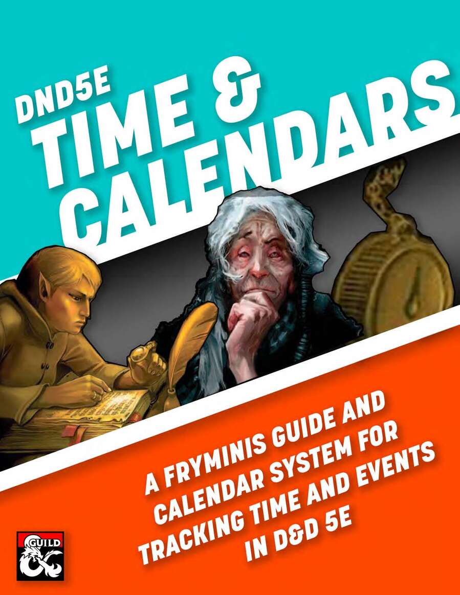 Time & Calendars (Editable PDF calendars to record your D&D game