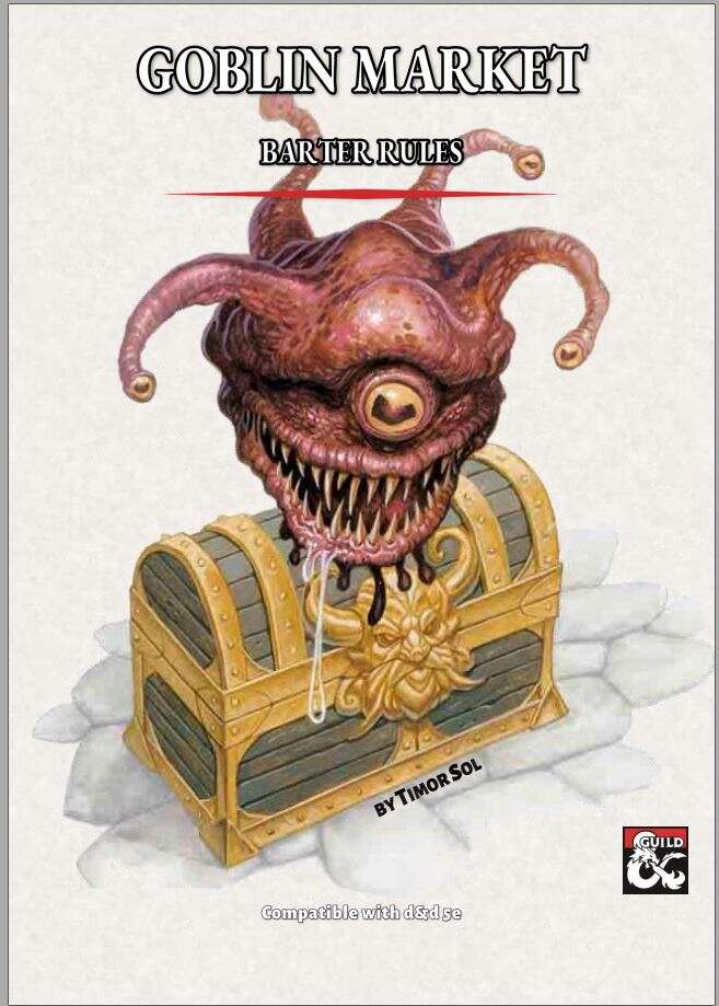 Goblin Market Barter Rules Dungeon Masters Guild Dungeon Masters Guild