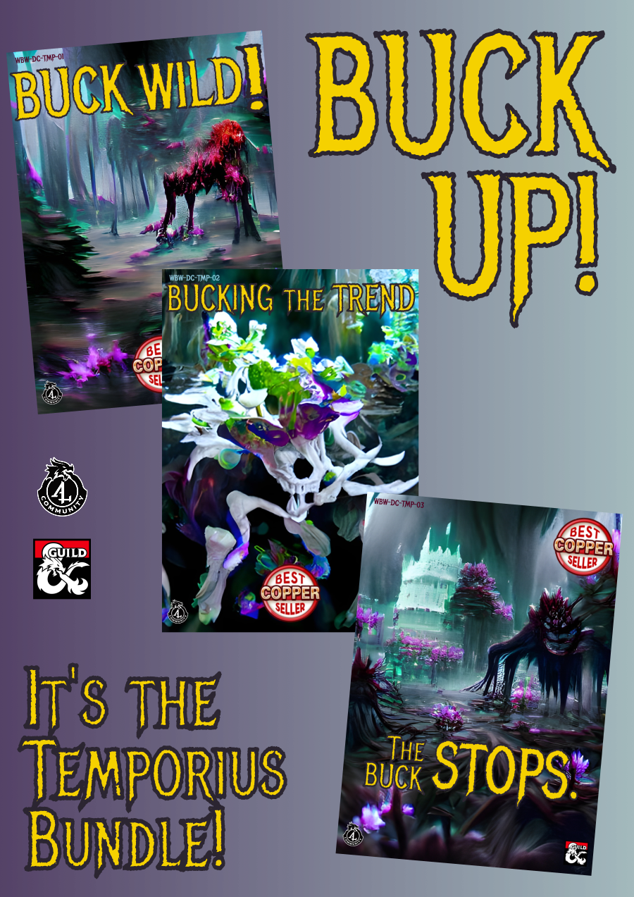 Buck Up! (WBWDCTMP) [BUNDLE] Dungeon Masters Guild Dungeon