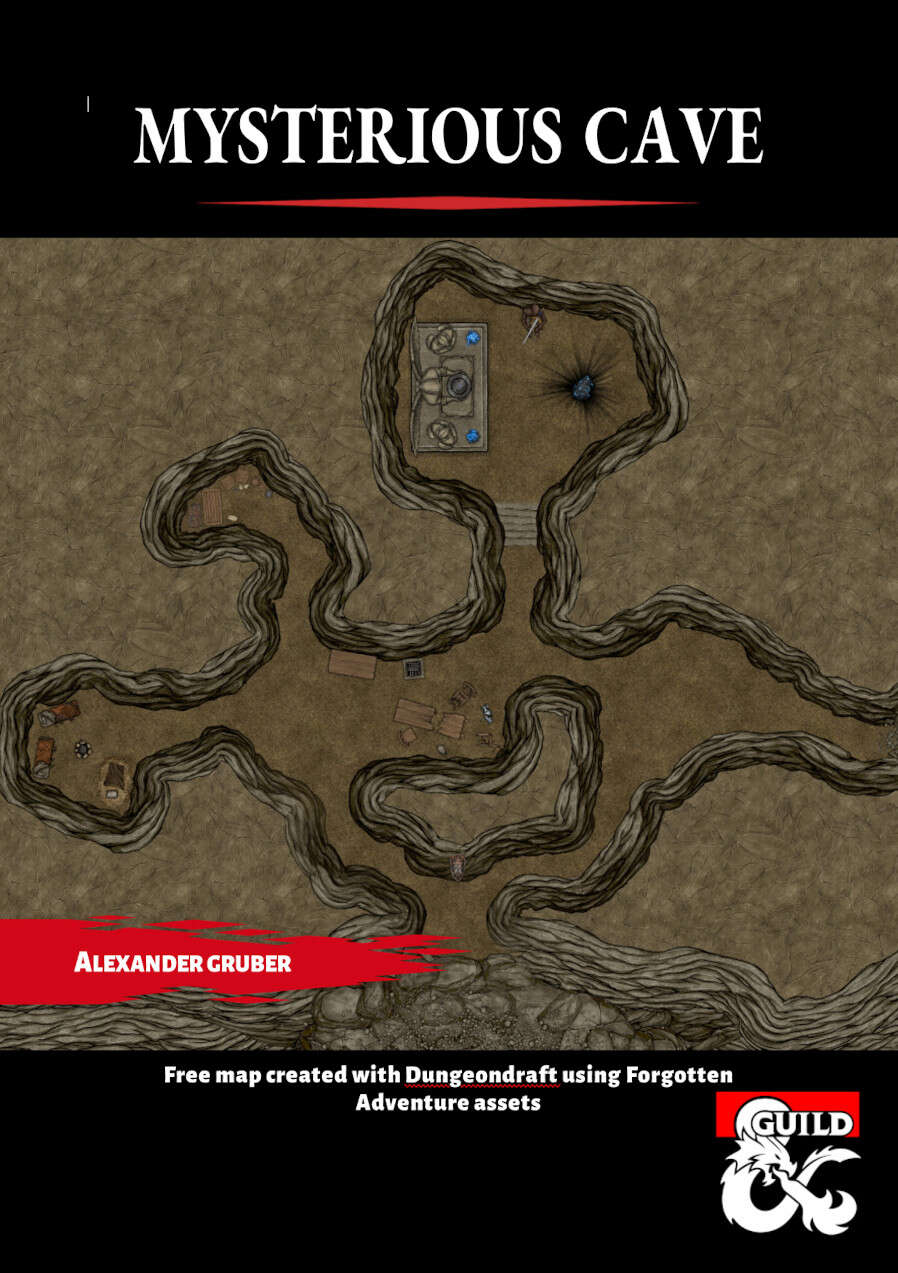Mysterious Cave free map Dungeon Masters Guild Dungeon Masters Guild