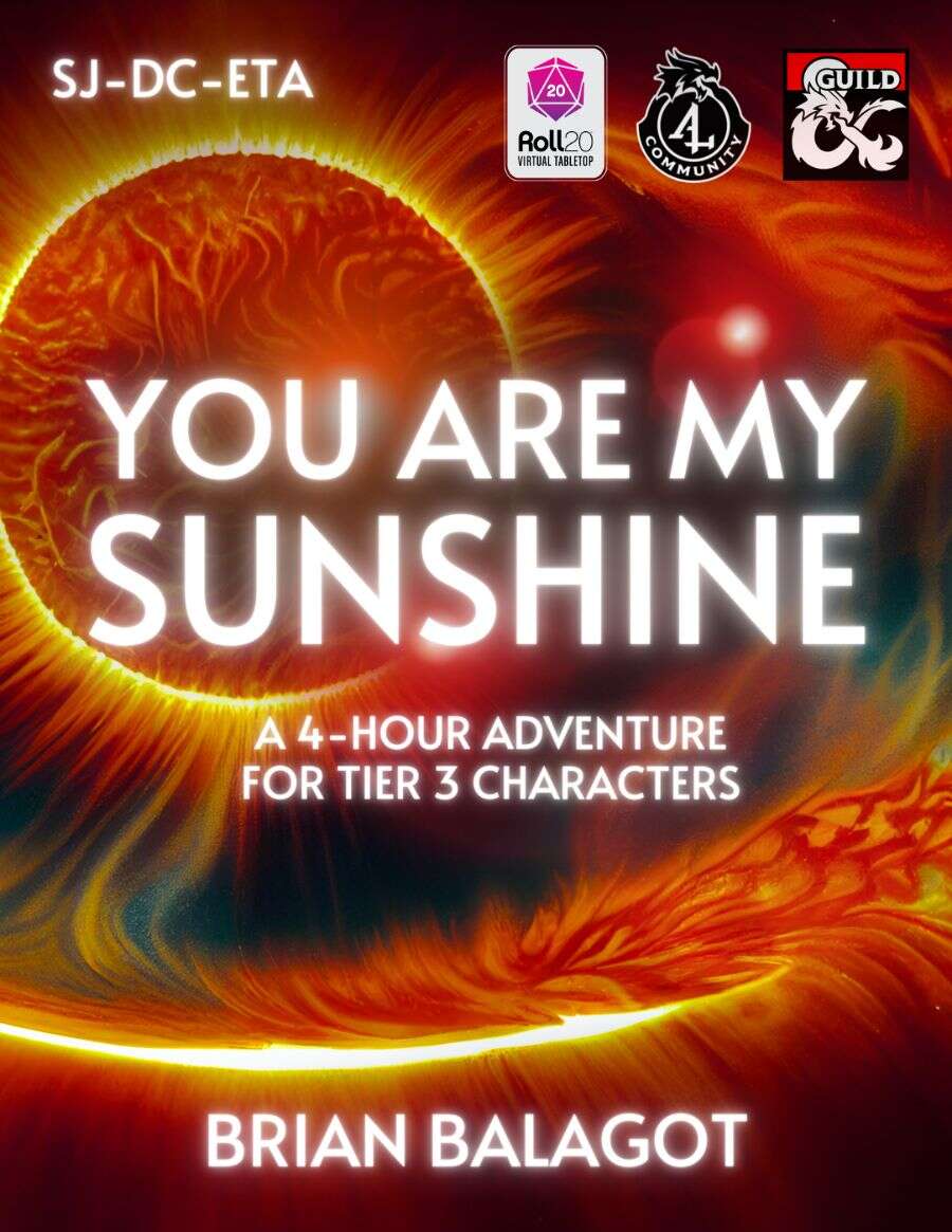 You Are My Sunshine (SJDCETA) Roll20 Dungeon Masters Guild Dungeon Masters Guild