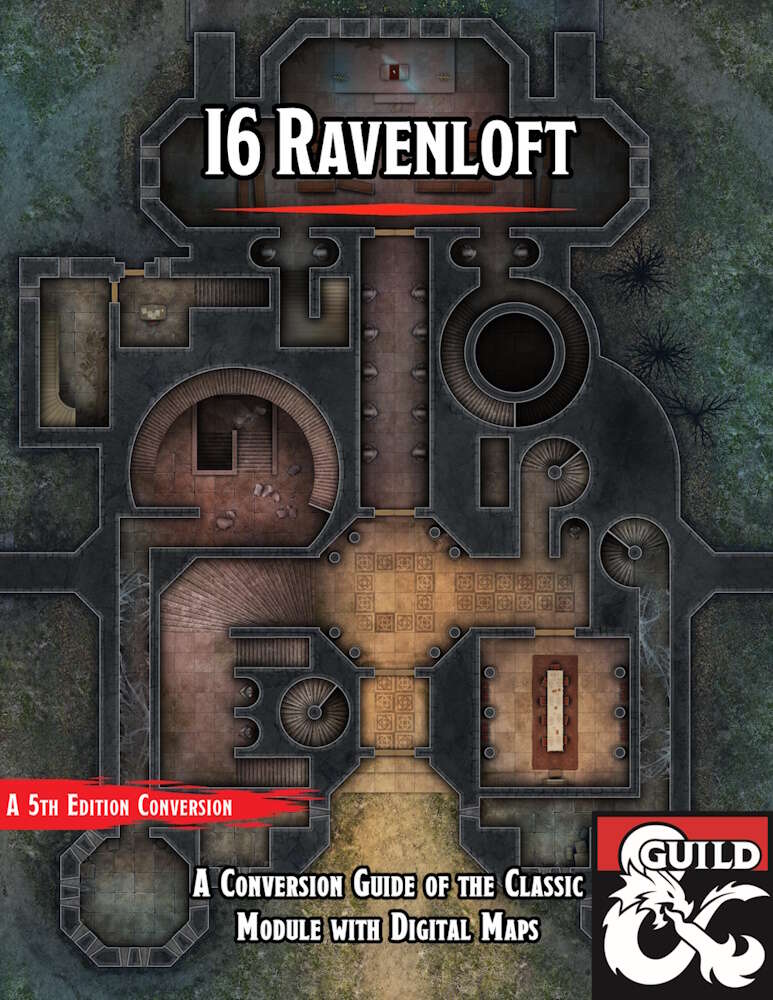 I6 Ravenloft 5e Conversion Guide with Realistic Maps Dungeon