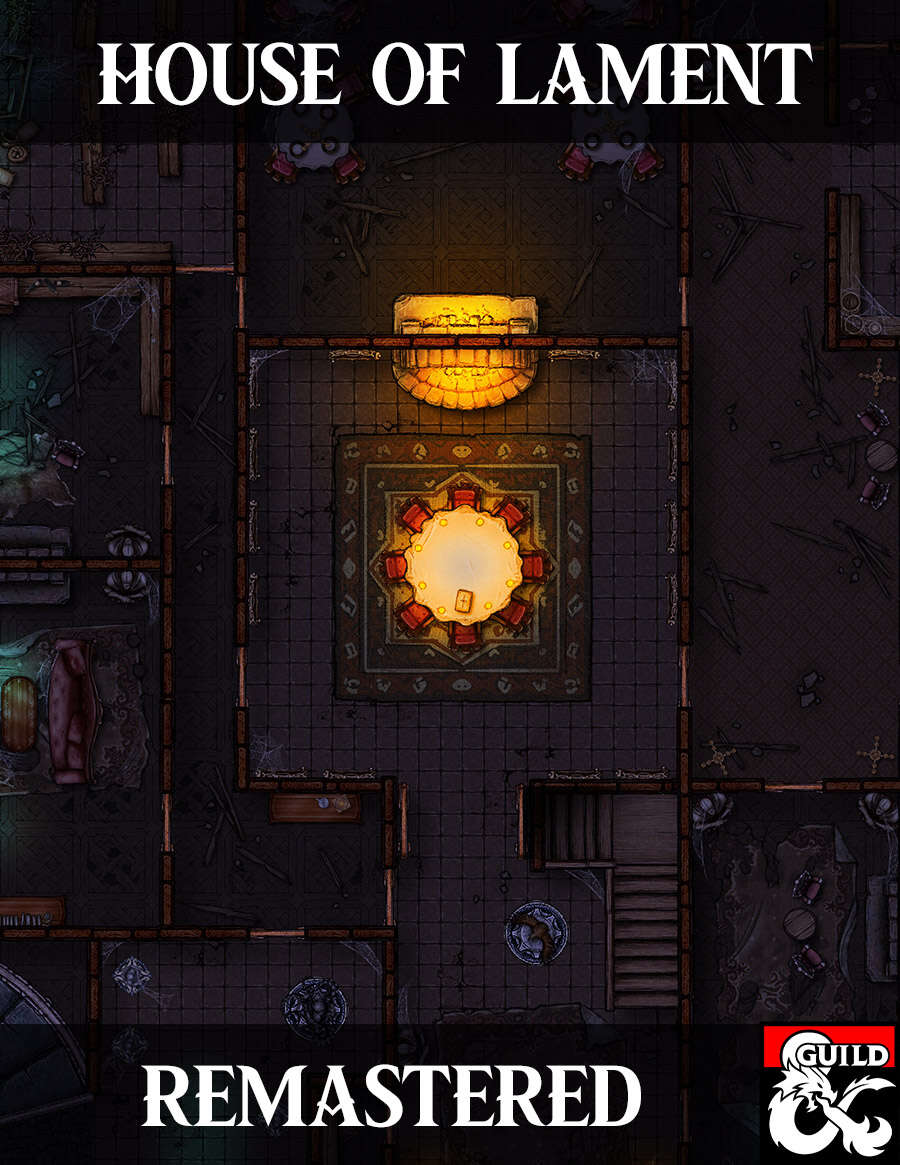 House of Lament Maps REMASTERED! Dungeon Masters Guild Dungeon