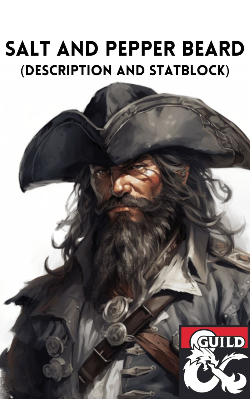 Salt and Pepper Beard A CR 6 Pirate Captain/Mercenary Dungeon