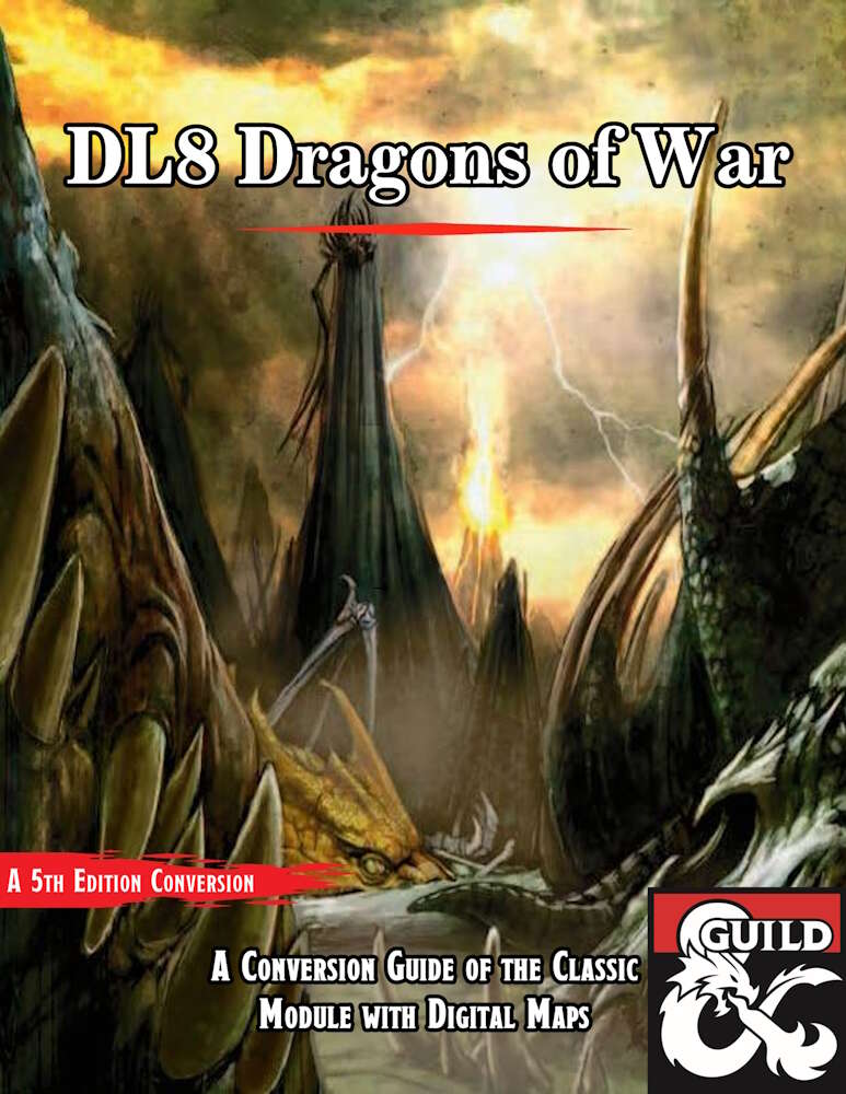 DL8 Dragons of War 5e Conversion Guide with Maps Dungeon Masters