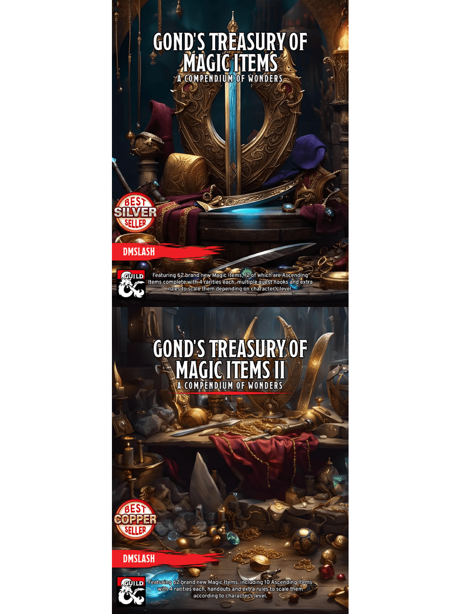 Gond's Treasury of Magic Items I & II Silver Celebration [BUNDLE