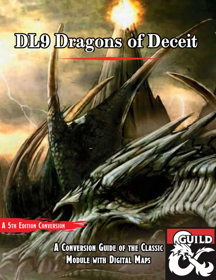 DL9 Dragons of Deceit 5e Conversion Guide with Maps Dungeon Masters