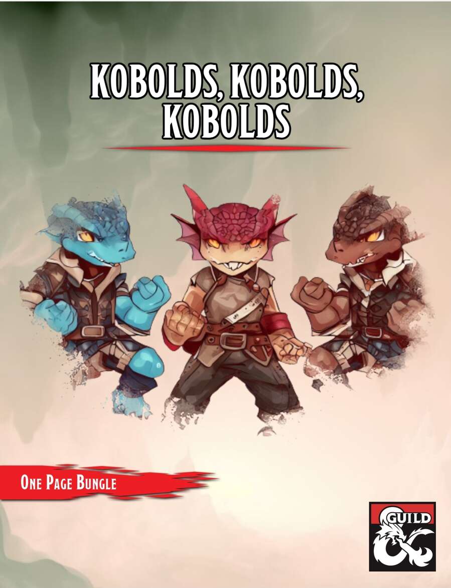 Kobolds, Kobolds, Kobolds [BUNDLE] Dungeon Masters Guild Dungeon Masters Guild