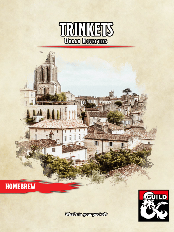 Trinkets Urban Novelties Dungeon Masters Guild Dungeon Masters Guild