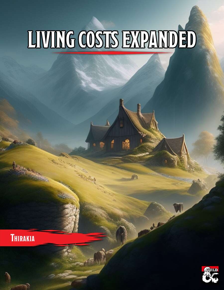 Living Costs Expanded Dungeon Masters Guild Dungeon Masters Guild