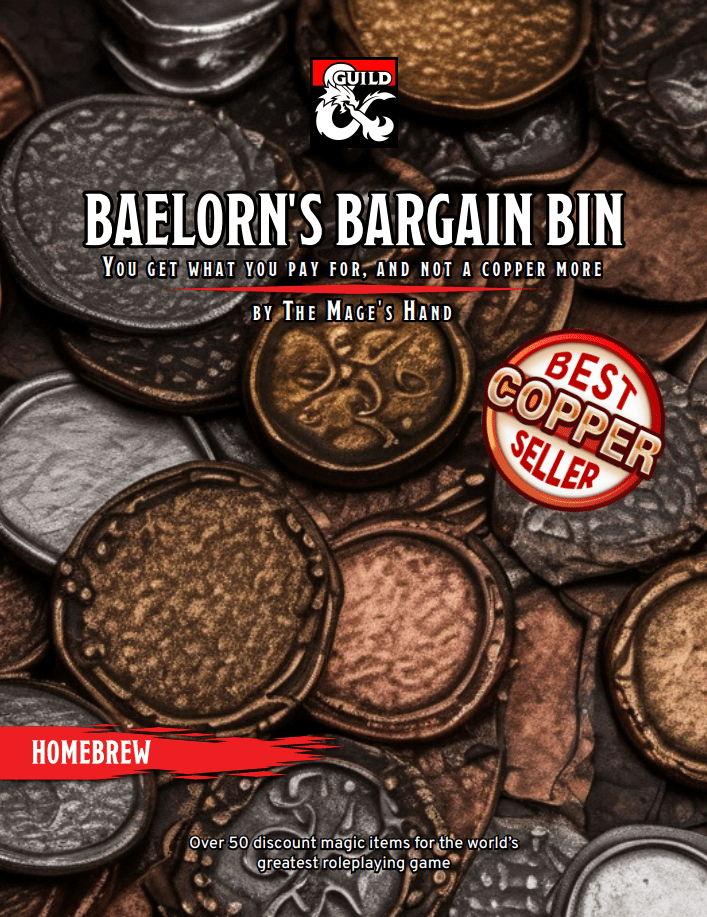 Baelorn's Bargain Bin Dungeon Masters Guild Dungeon Masters Guild