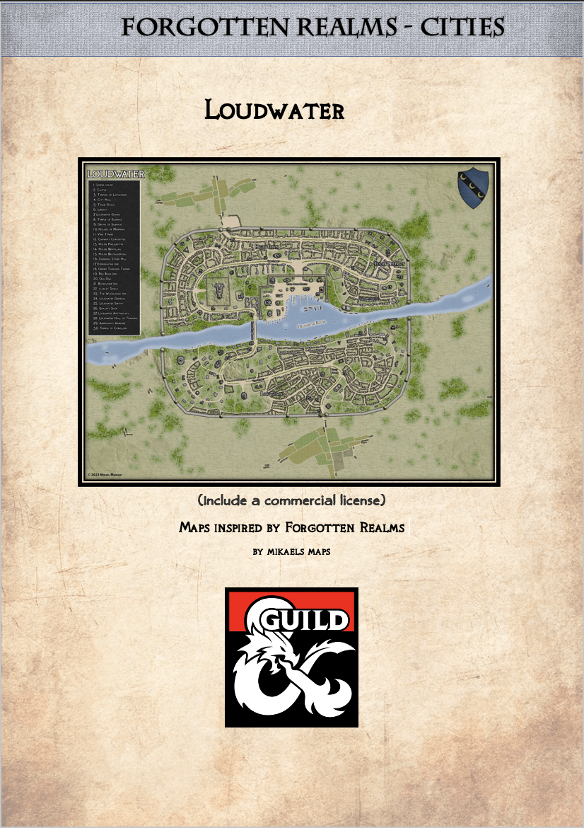 Loudwater Realms Cities Dungeon Masters Guild Dungeon