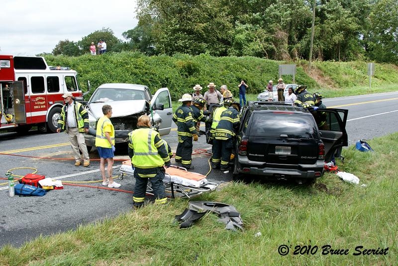 Headon MVC with heavy entrapment Dover Road Easton, Md. Delmarva