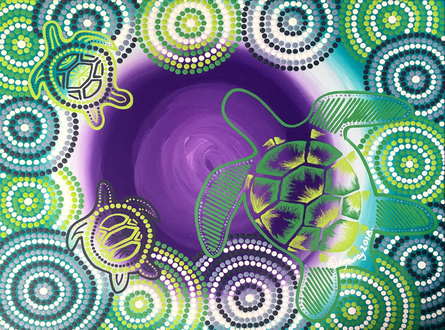 Aboriginal Art Turtle