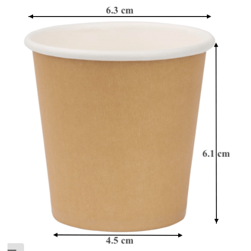 4oz Disposable Kraft Paper Espresso Cups w/ Lids (1,000 sets) COMPANY LIMITED