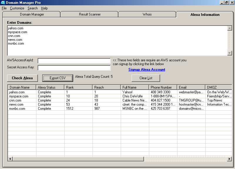 Domain Manager Pro Manage and track your entire domain portfolio