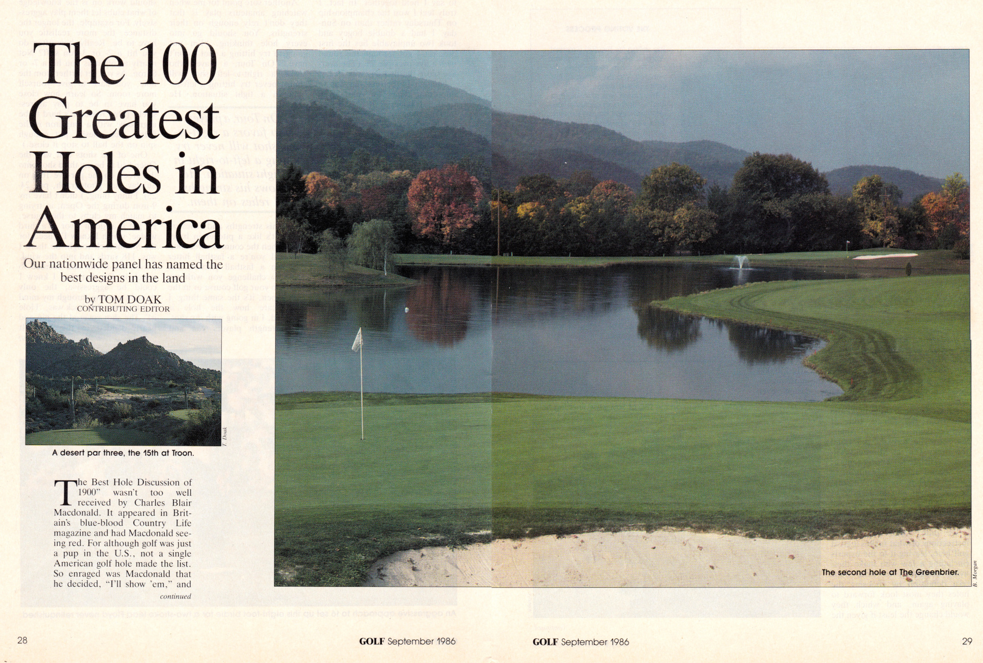 The 100 Greatest Holes in America Golf By Tom Doak