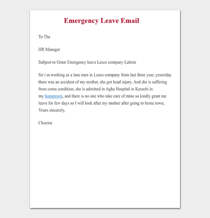 How To Write A Leave Application (With 14+ Examples & Samples)