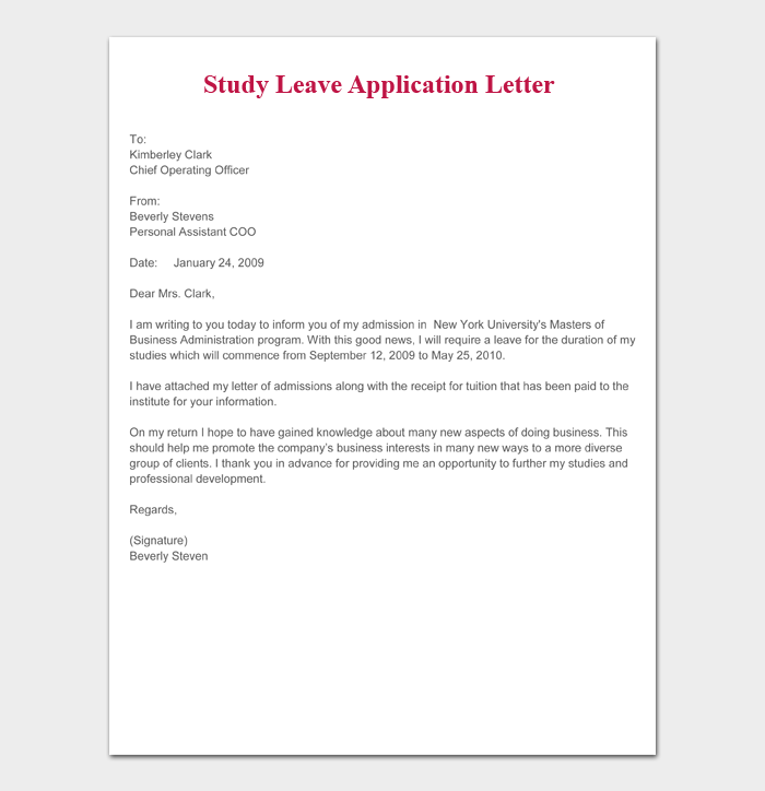 How to Write a Leave Letter [+29 Sample Letters for Work & School]