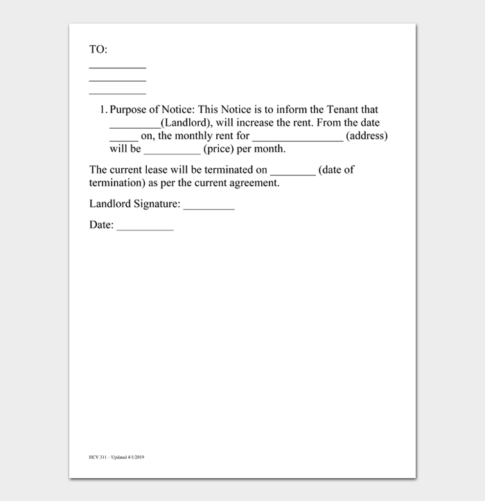 26 Free Rent Increase Letters (Templates and Examples) PDF & Word