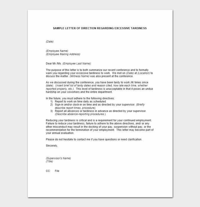 44 Professional Warning Letters to Employee (Template & Examples)
