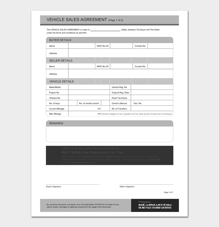 20 Printable Car Sale Contract Templates [Free Download] - Word | PDF