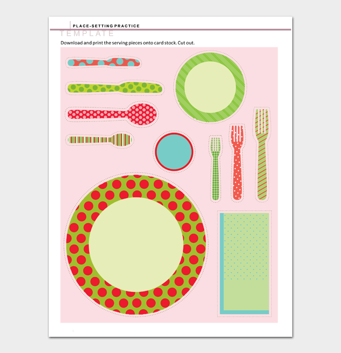 20 Editable Place Setting Templates (100 Free) For Every Occasion