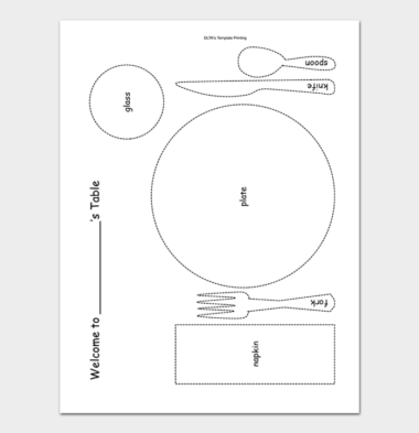 20 Editable Place Setting Templates (100% Free) - For Every Occasion