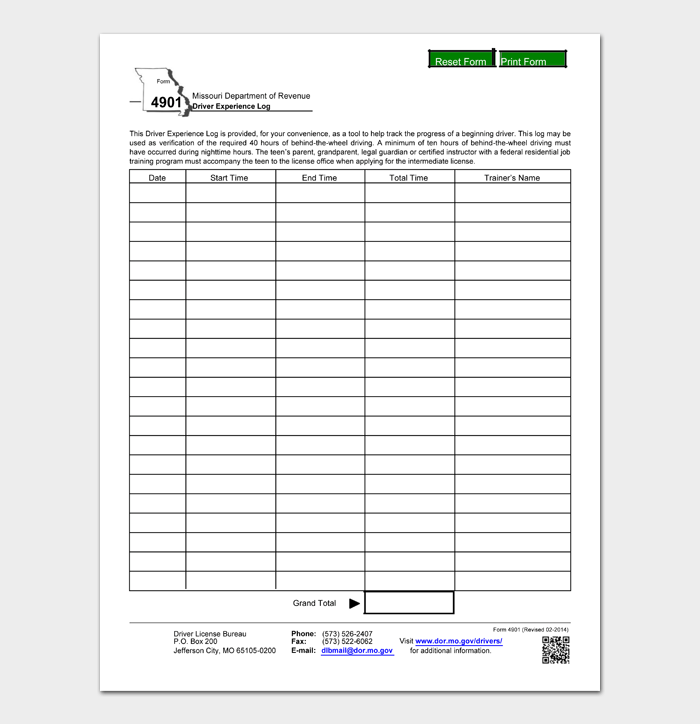 20 FREE Printable Driver’s Daily Log Books (Templates and Examples)