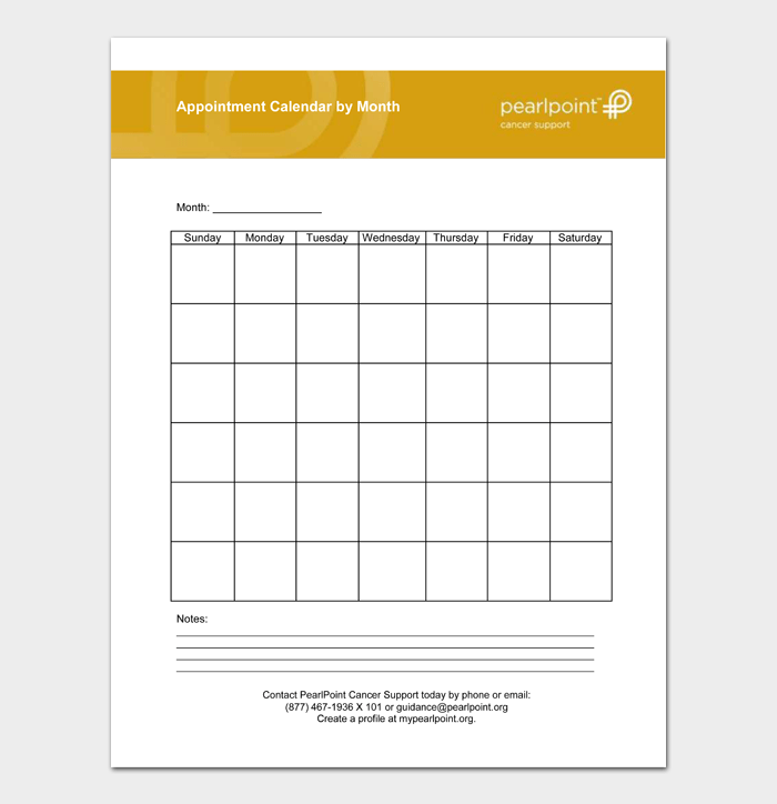 16 Printable Appointment Schedule Templates (Free Download) - Word and