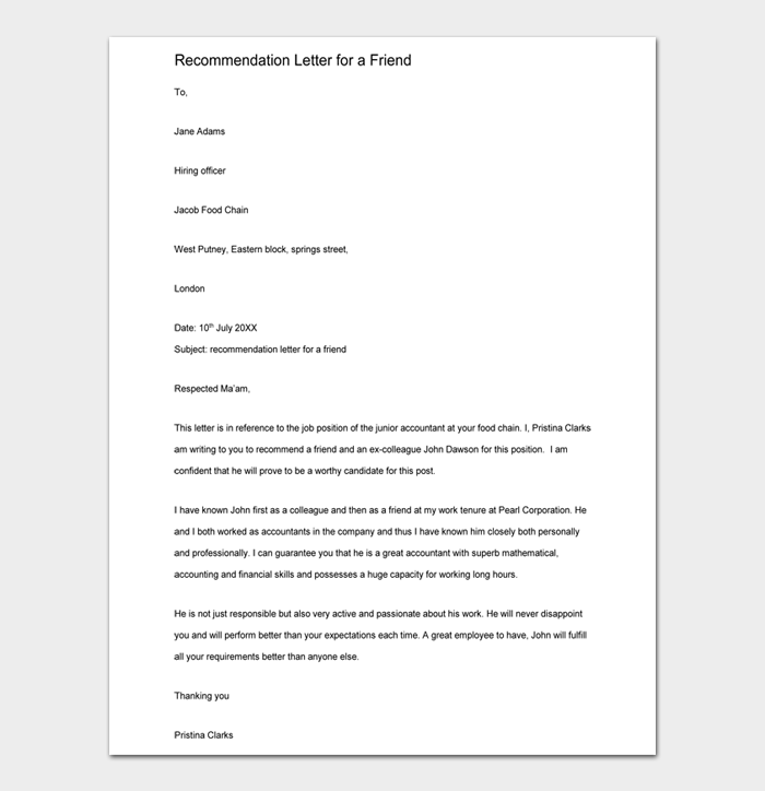 32 Best Reference Letters for a Friend (Samples & Writing Tips)