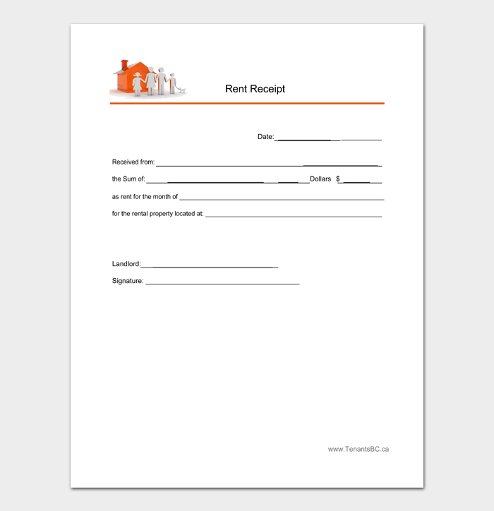 Free Rent Receipt Template and Examples PDF Word Google Docs
