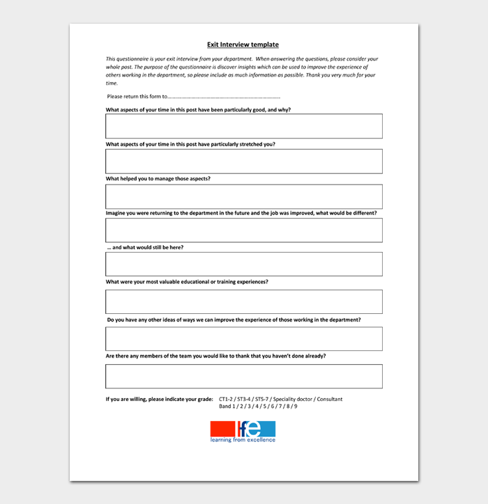 20 Best Exit Interview Templates and Forms - DocFormats.com