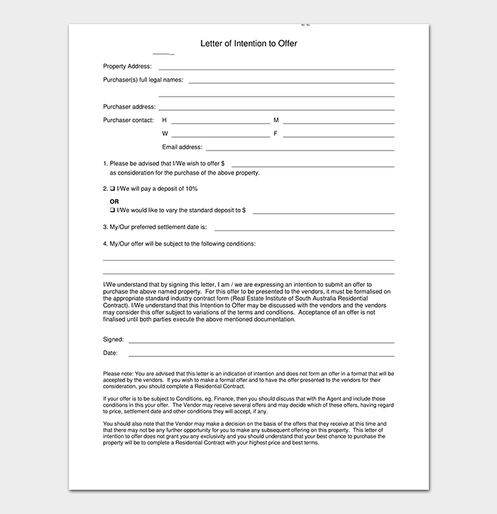 30+ Real Estate Offer Letter Templates & Examples (Word PDF)
