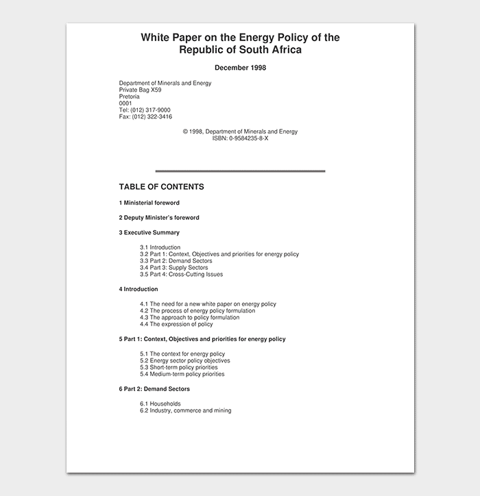 50 Best White Paper Templates (MS Word) ᐅ TemplateLab