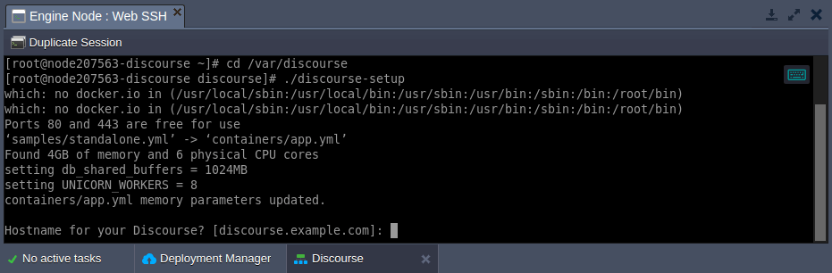 Deploy Discourse Discussion Platform inside Docker Containers with