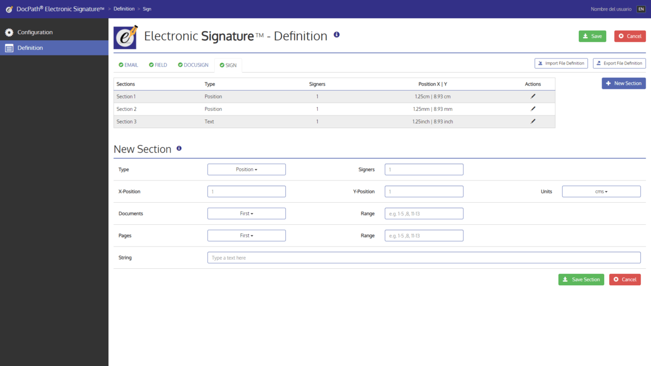 Electronic Signature Integration (ESI) for Secure Document Signature