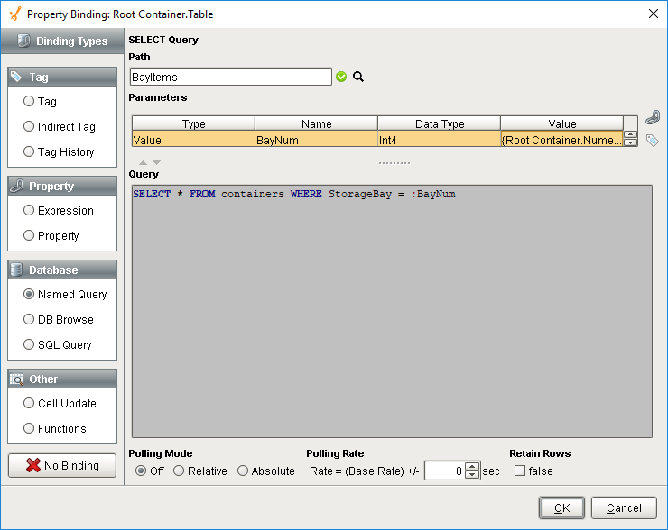 Named Query Binding Ignition User Manual