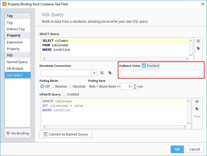 SQL Query Bindings in Vision Ignition User Manual